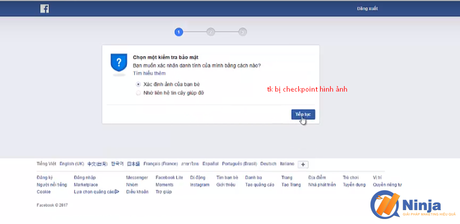 mo checkpoin tai khoan facebook 1 Hướng dẫn mở checkpoint tài khoản bằng Phần mềm ninja care