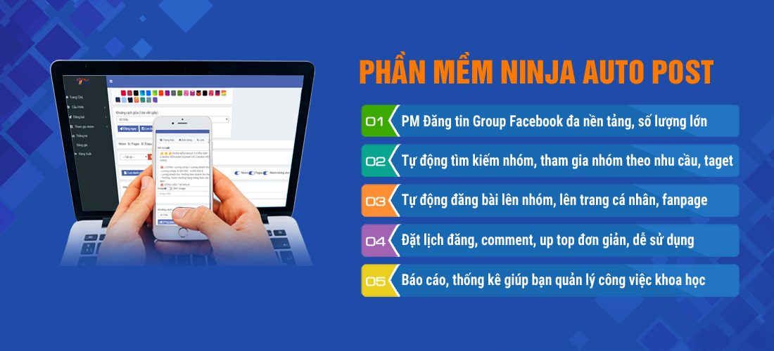 ninja auto post Tổng hợp hướng dẫn sử dụng phần mềm đăng bài Facebook Ninja Auto Post