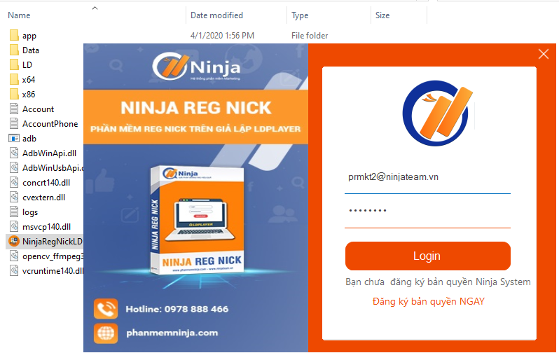 ninja reg nick1 Tạo tài khoản facebook hàng loạt không checkpoint với Ninja Reg Nick LDPlayer