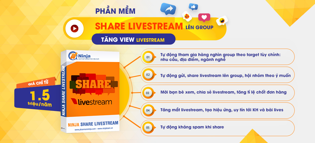 share livestream Livestream facebook  “gà đẻ trứng vàng” cho kinh doanh online