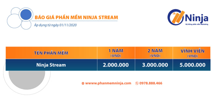 báo giá ninja phát lại livestream e1606269720833 Top 10 phần mềm facebook được tin dùng nhất năm 2022