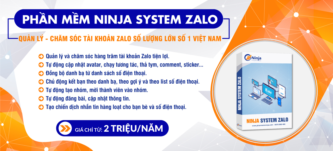 banner ninja system zalo Công cụ nuôi nick tốt nhất trong kinh doanh Online
