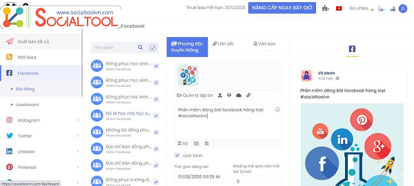 phan mem dang bai 1 TOP phần mềm đăng bài facebook tự động, uy tín nhất hiện nay