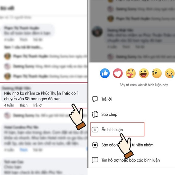 an comment facebook 4 Cách ẩn comment facebook trên fanpage, trang cá nhân và group