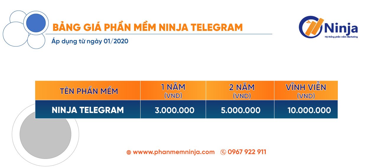 bang gia phan mem ninja telegram Phần mềm telegram   Quét thành viên, add mem, nhắn tin tự động