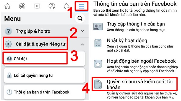 xoa tai khoan facebook tren dien thoai 1 Cách xóa tài khoản facebook trên điện thoại iphone, samsung, oppo