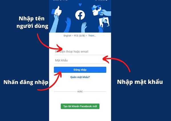 loi dang nhap facebook tren dien thoai 1 Khắc phục lỗi đăng nhập facebook trên điện thoại cực dễ