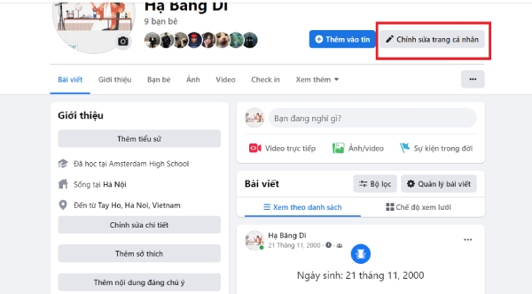 cach an thong tin ca nhan tren facebook bang may tinh buoc 1 Cách ẩn thông tin cá nhân trên facebook để tránh bị làm phiền