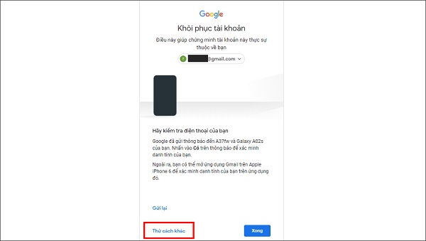 cach lay lai mat khau google bang so dien thoai 3 Cách lấy lại mật khẩu gmail bằng số điện thoại, không cần số điện thoại