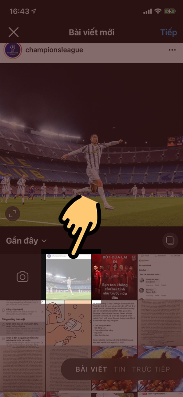 huong dan cach dang anh tu instagram len facebook buoc 2 Hướng dẫn cách đăng ảnh từ instagram lên facebook không bị vỡ