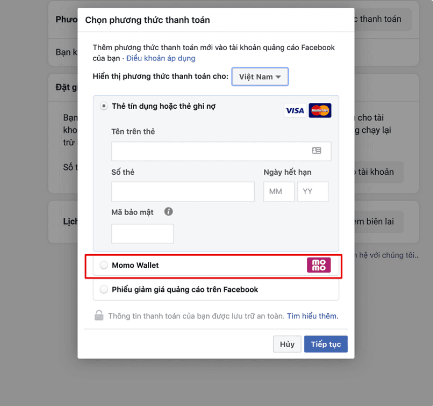 nap tien vao facebook bang momo Cách nạp tiền vào facebook bằng momo thanh toán dễ dàng