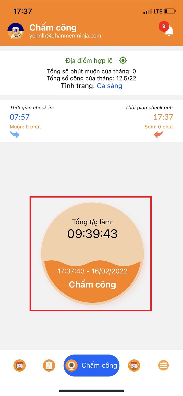 app cham cong tren dien thoai 2 Cách làm bảng chấm công trên excel dễ dàng cho nhà quản lý