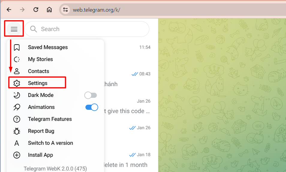 cach dang xuat telegram tren may tinh 1 Cách đăng xuất telegram trên máy tính CỰC đơn giản