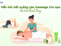 bài viết quảng cáo massage