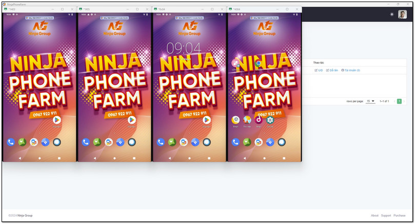ninja phone farm 3 TOP phần mềm chạy quảng cáo facebook trên điện thoại VIP nhất 2024