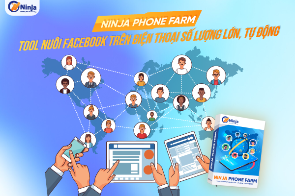 ninja phone farm Ninja Phone Farm   Tool nuôi facebook trên điện thoại số lượng lớn, tự động